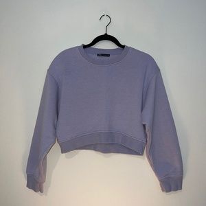 Zara crop crewneck